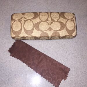 Authentic coach sunglasses case pen holder clutch